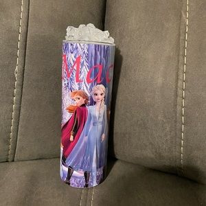 DISNEY FROZEN PERSONALIZED CUP WITH FAKE ICE AND NAME